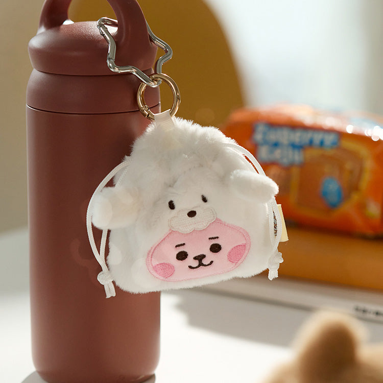 BT21 Official Fluffy Mini Bag Charm Pouch - FREE SHIPPING – kheartshop