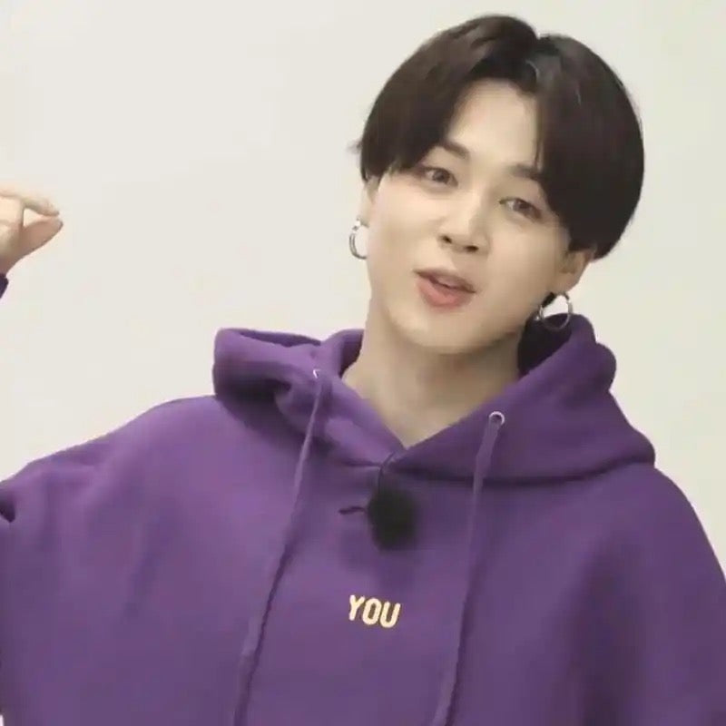 Black Hair Jimin Black Hoodie BTS Jimin Fashion White Cutie Boy