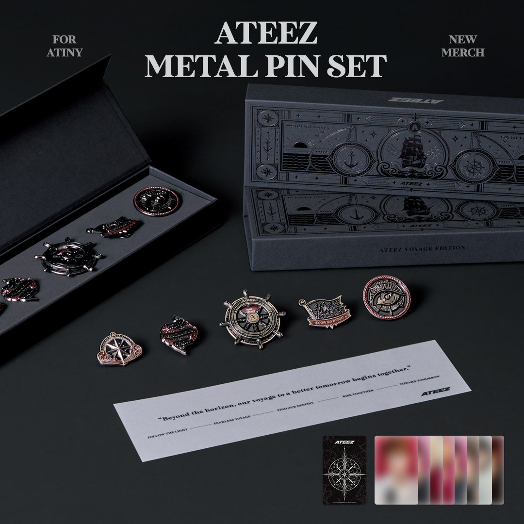 ATEEZ Official Metal Pin Set VOYAGE Edition – kheartshop