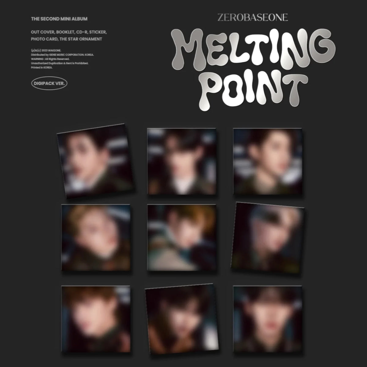 ZEROBASEONE ZB1 - Melting Point 2nd Mini Album Digipack Version +