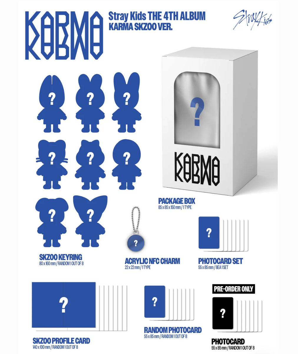 STRAY KIDS - KARMA 4th Album SKZOO Ver – kheartshop