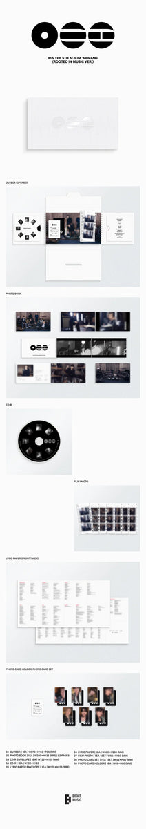 BTS - ARIRANG 5th Album ROOTED IN KOREA / ROOTED IN MUSIC Ver BTS - ARIRANG 5th Album ROOTED IN KOREA / ROOTED IN MUSIC Ver