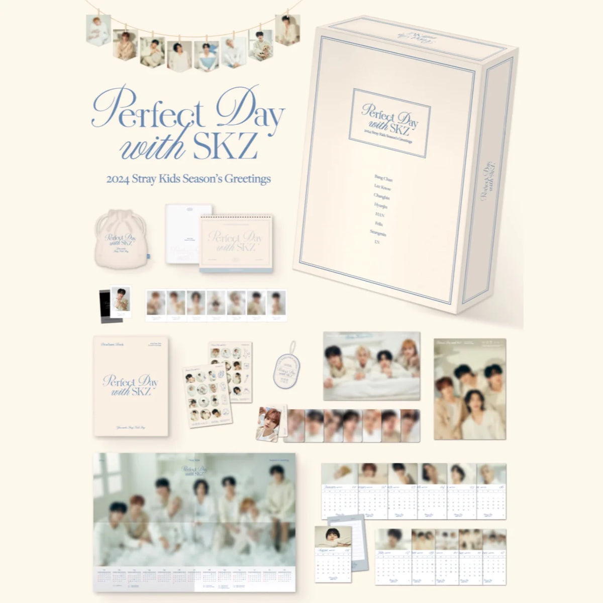 STRAY KIDS PERFECT DAY WITH SKZ 2024 Official Season's Greetings + P