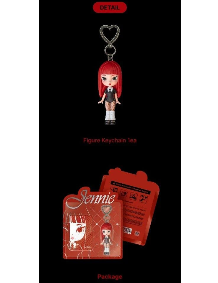 jennie ruby figure keychain ジェニ　キーチェーン JENNIE - [RUBY] (OFFICIAL MD Figure Keychain) – kpopalbums.com