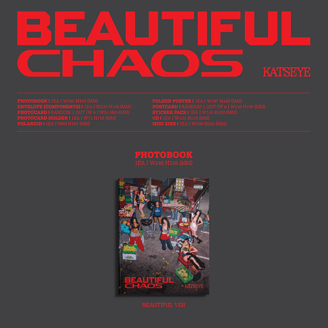 KATSEYE - BEAUTIFUL CHAOS 2nd EP Album Photobook Ver – kheartshop