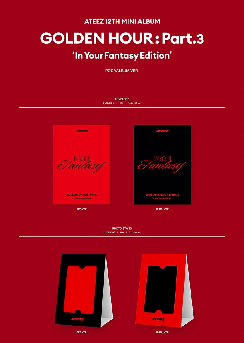 ATEEZ - GOLDEN HOUR : PART 3 IN YOUR FANTASY Edition POCA