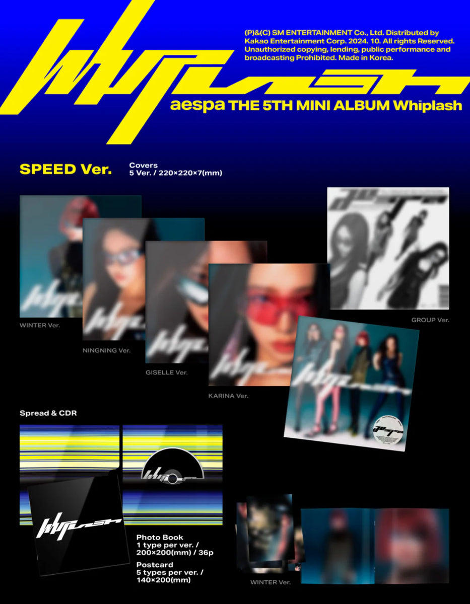 aespa - WHIPLASH 5th Mini Album SPEED Ver. – kheartshop