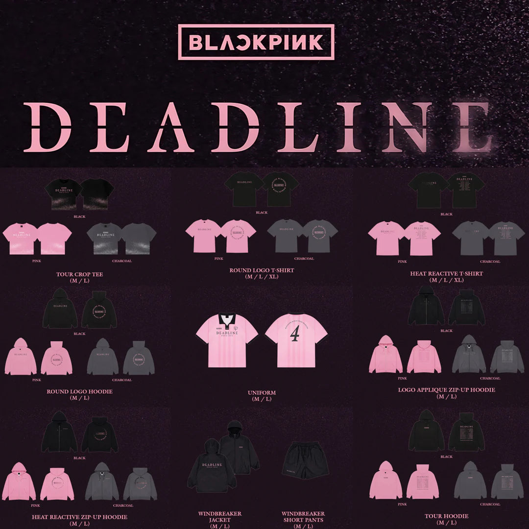 BLACKPINK DEADLINE TOUR CROP TEE ピンク M BLACKPINK DEADLINE WORLD TOUR IN GOYANG Official MD Part.2