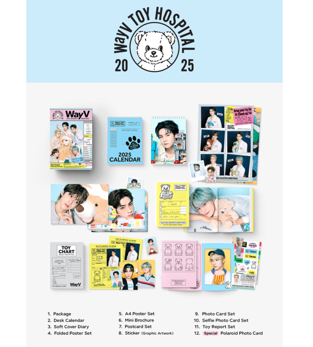 WayV - WaV TOY HOSPITAL 2025 Official Season's Greetings + POB
