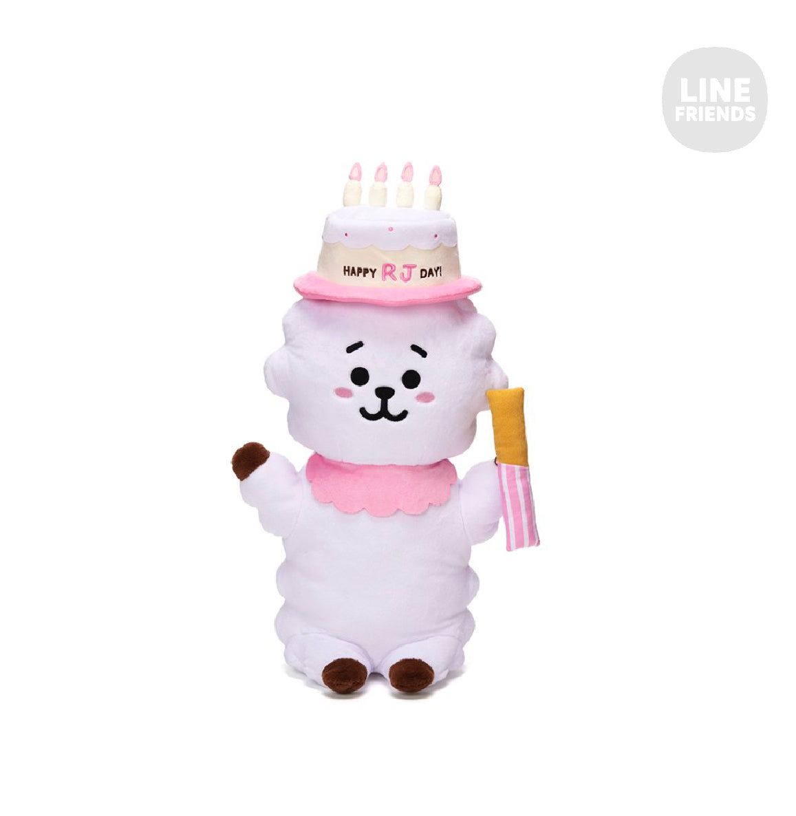 BT21 RJ 海外限定　ぬいぐるみ　25cm BT21 RJ Jumbo Standing Plush Doll Big Size Line Friends BTS