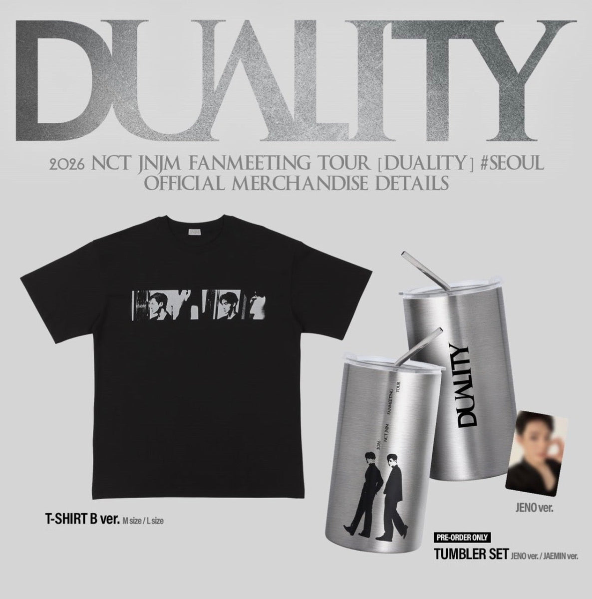 NCT JNJM 2026 Fanmeeting Tour DUALITY Official Merch (Pre-Order