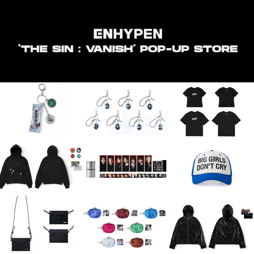 ENHYPEN THE SIN : VANISH Pop Up Store Official MD – kheartshop ENHYPEN THE SIN : VANISH Pop Up Store Official MD – kheartshop