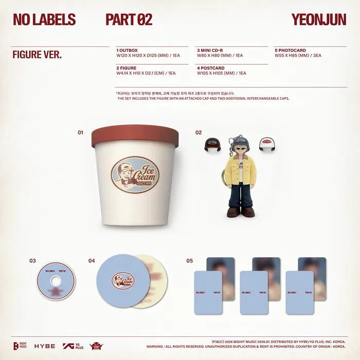 TXT YEONJUN - NO LABELS PART 02 FIGURE Ver – kheartshop