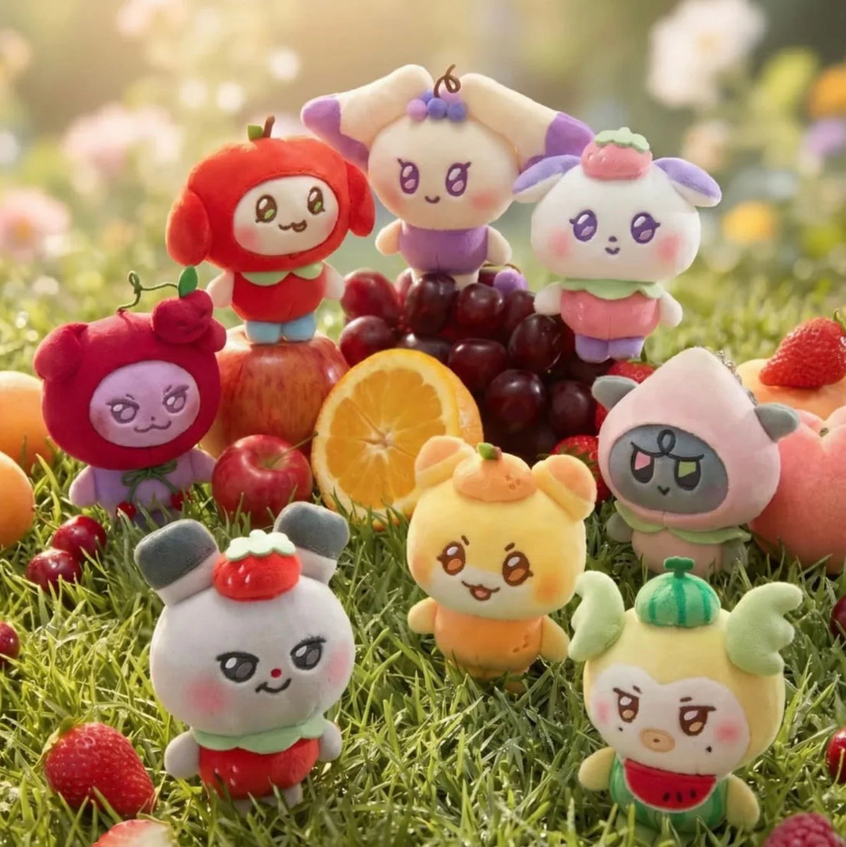 ATEEZ x Line Friends Official MIGHTEEZ Plush Doll FRUIT FAIRY Ver