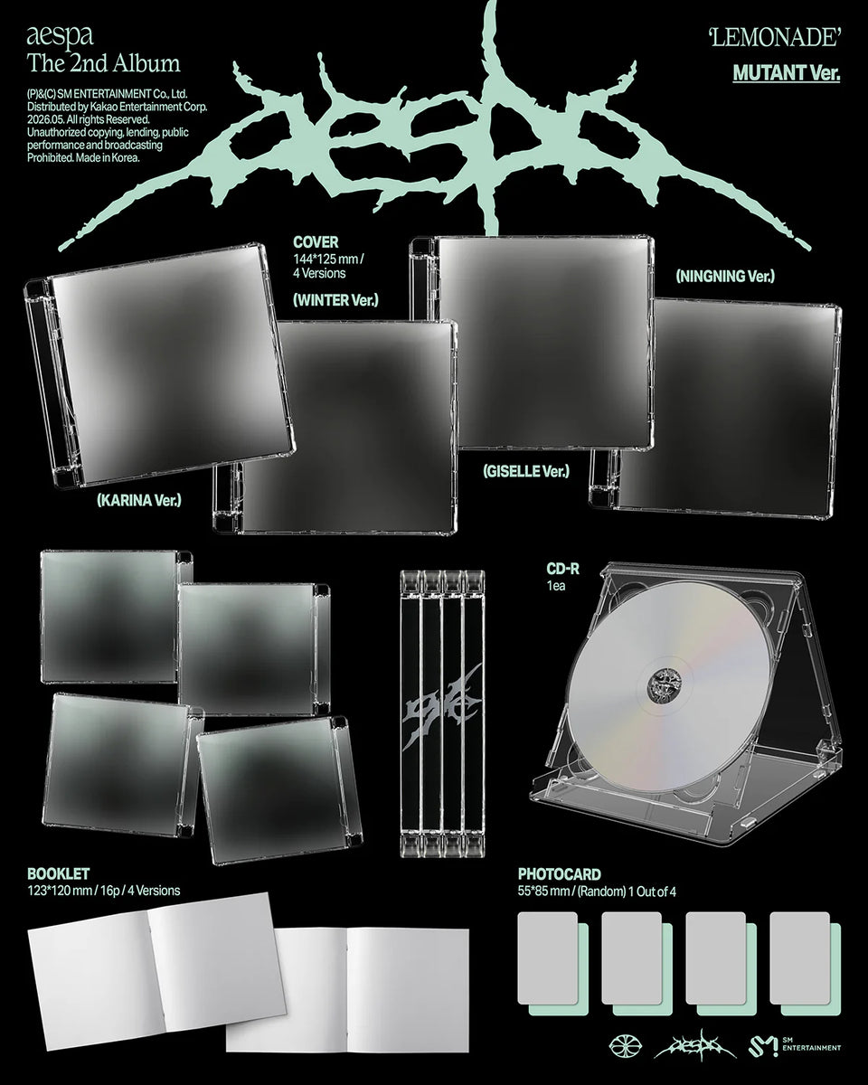 aespa - LEMONADE 2nd Album MUTANT Ver – kheartshop