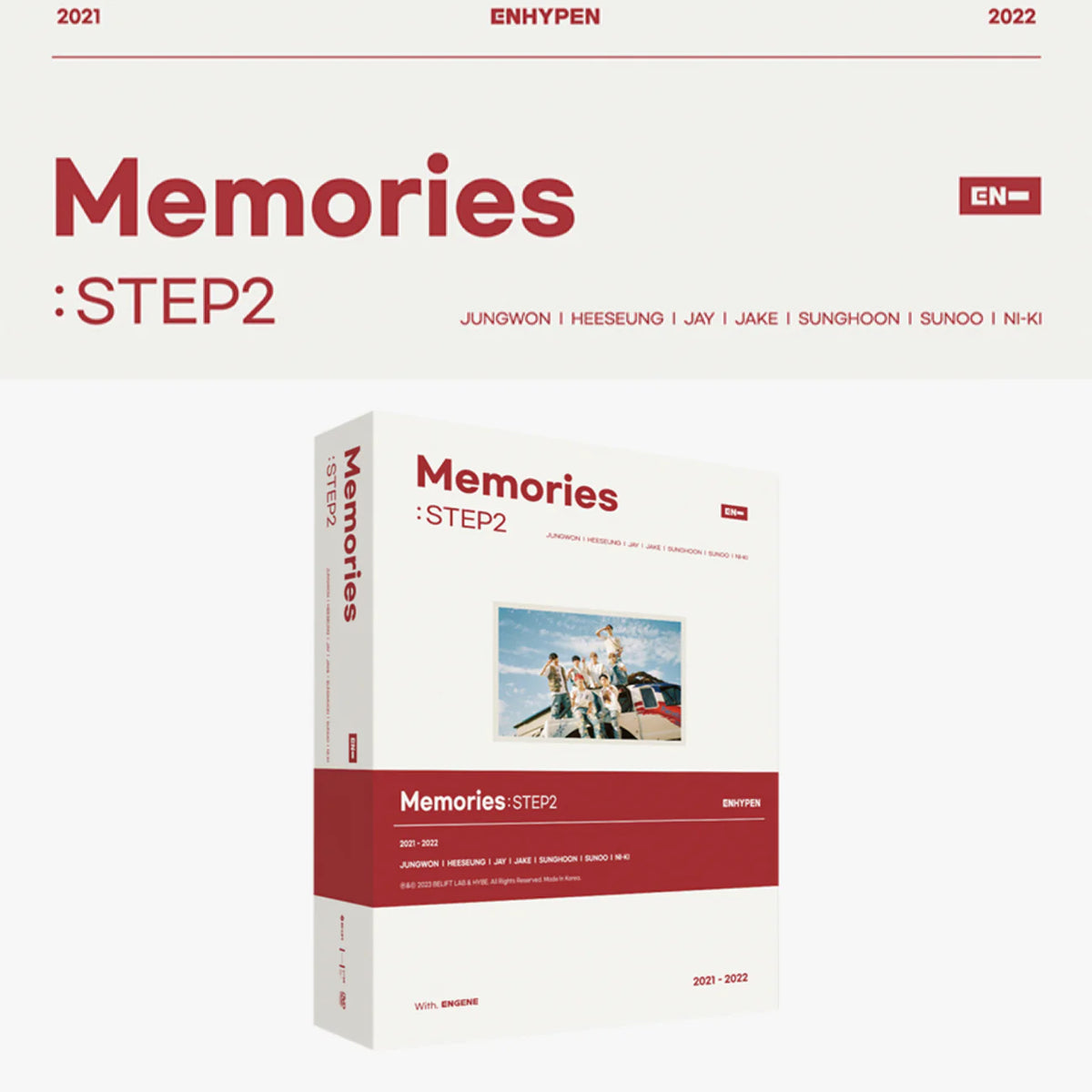 ENHYPEN - Memories : STEP 2 DVD 2021-2022 + PO Gift – kheartshop