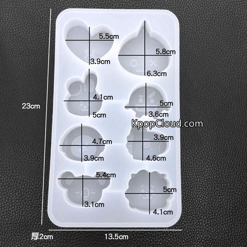 Buy BT21 Minini Silicone Ice Tray Mould