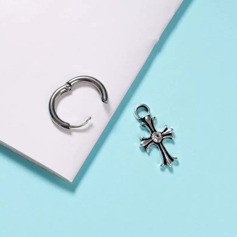 Bts jimin hot sale cross earrings