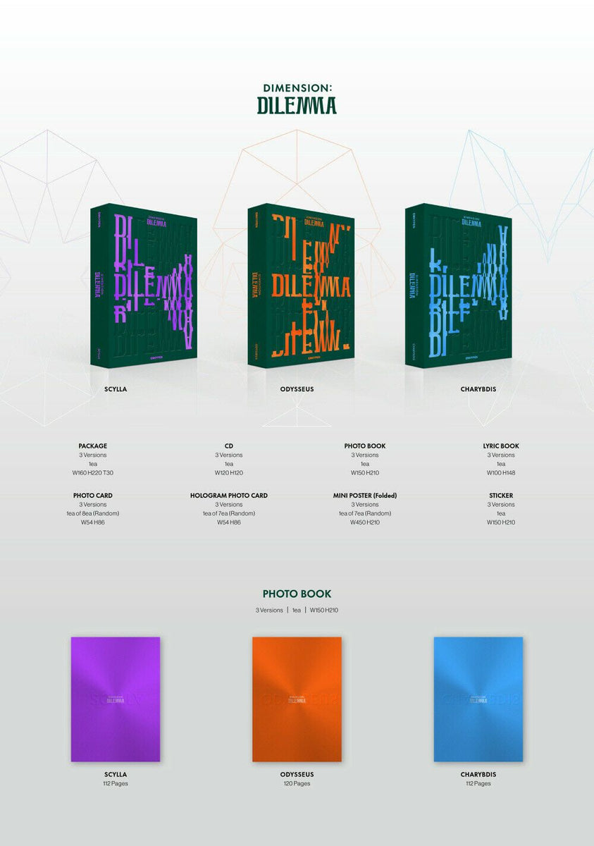 ENHYPEN - DIMENSION : DILEMMA (You Can Choose Version + P.O Gift +