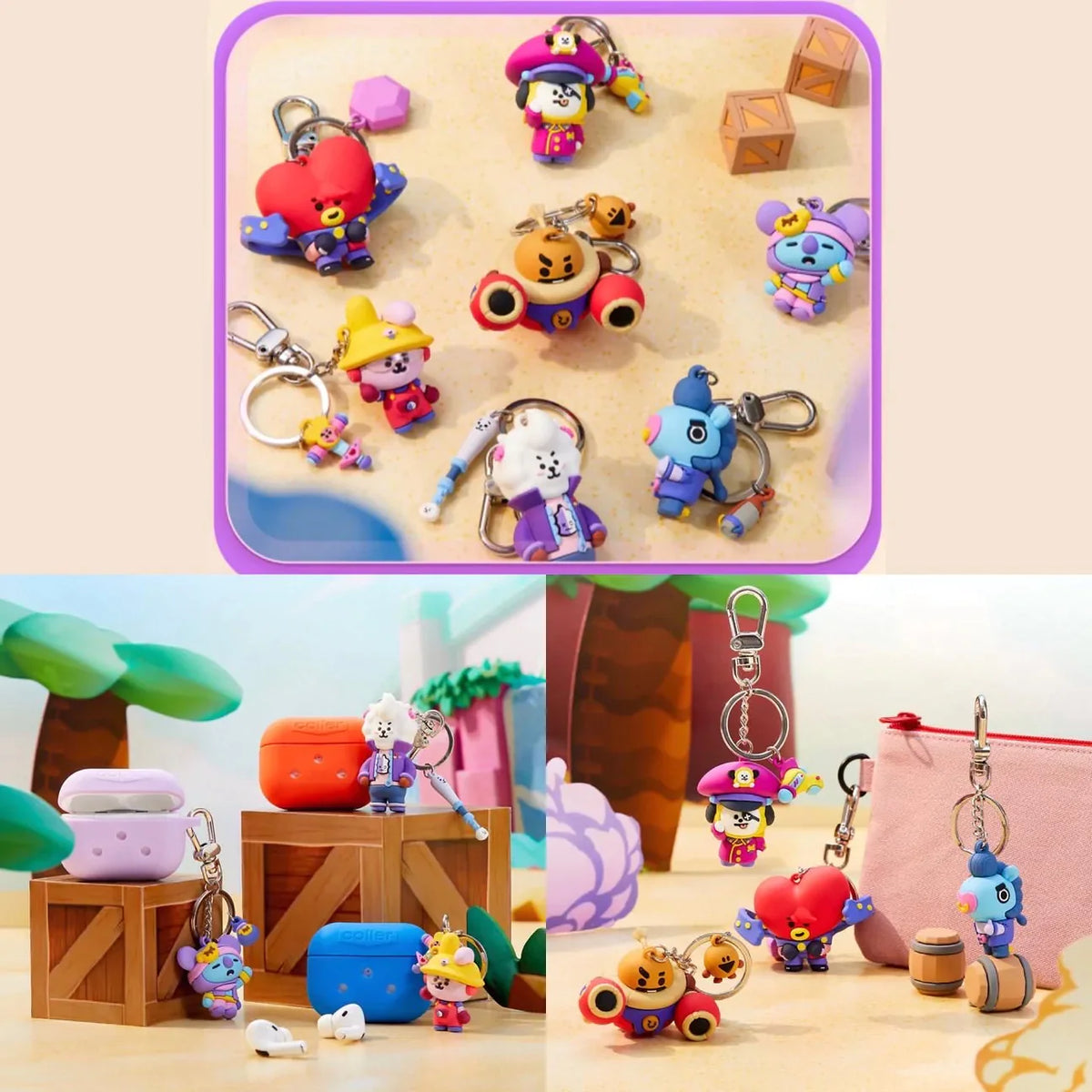 Brawl Stars x BT21 Official Keyring – kheartshop