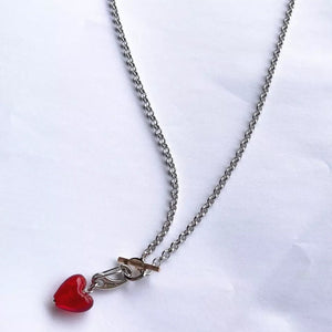 Stray Kids Felix & Hyunjin Heart Necklace