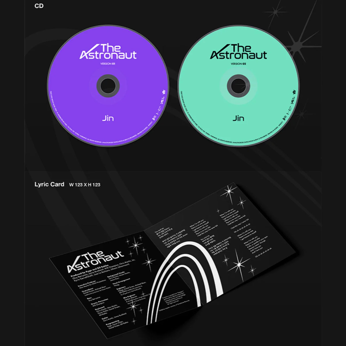 BTS JIN - The Astronaut (You Can Choose Ver & Weverse PO) – kheartshop