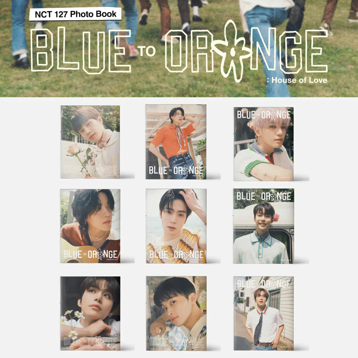 NCT 127 - BLUE TO ORANGE : House of Love Photobook – kheartshop