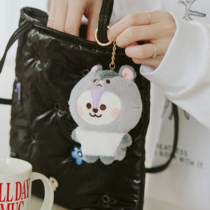 BT21 Official Fluffy Plush Keyring