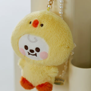 BT21 Official Fluffy Plush Keyring