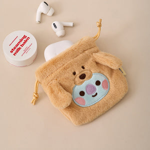 BT21 Official Fluffy Mini Bag Charm Pouch