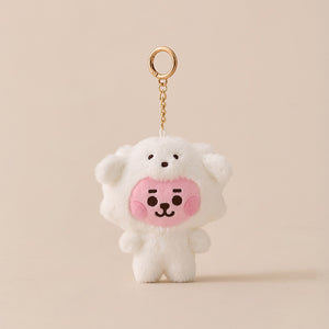 BT21 Official Fluffy Plush Keyring