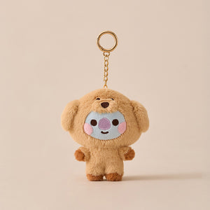 BT21 Official Fluffy Plush Keyring