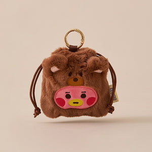 BT21 Official Fluffy Mini Bag Charm Pouch