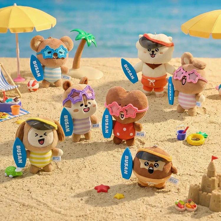 BT21 Official BUSAN VACATION Plush Keyring – kheartshop