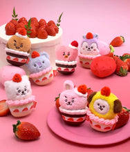 BT21 Official Strawberry Party Plush Keyring