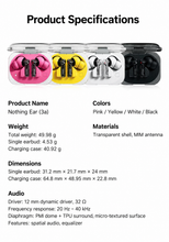 BTS V x NOTHING - Official Nothing Ear (3a) Earbuds