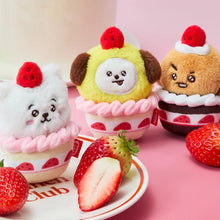 BT21 Official Strawberry Party Plush Keyring