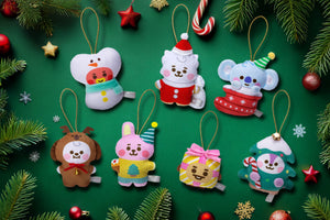 BT21 JAPAN - Official Ornament 7pcs Set Holiday Edition (Little Friends)