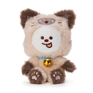 BT21 JAPAN - OFFICIAL CAT DAY JIMIN SET: PLUSH + KEYCHAIN + POUCH
