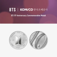 BTS OFFICIAL 10TH ANNIVERSARY MEDAL (SILVER 1/2 OZ)