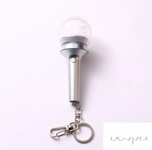 KPOP MINI LIGHTSTICK KEYCHAIN + Free Gift