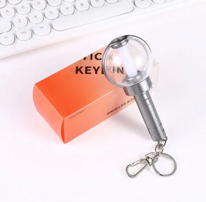 KPOP MINI LIGHTSTICK KEYCHAIN + Free Gift