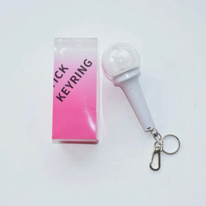 KPOP MINI LIGHTSTICK KEYCHAIN + Free Gift