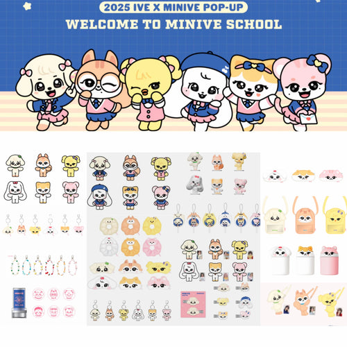 IVE x MINIVE POP-UP Store MINIVE SCHOOL Official MD (Pre-Order September)