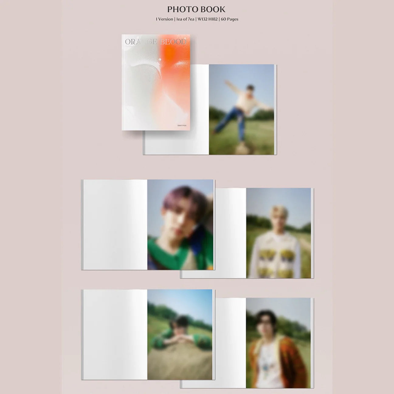 ENHYPEN - ORANGE BLOOD Engene Ver. (You Can Choose Version ENHYPEN - ORANGE BLOOD Engene Ver. (You Can Choose Version