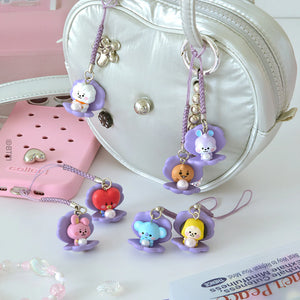 BT21 JAPAN - Official PEARL Figure Strap Keyring
