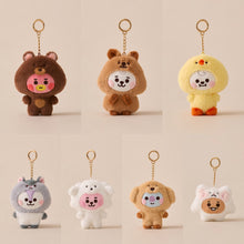 BT21 Official Fluffy Plush Keyring