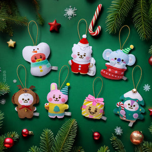 BT21 JAPAN - Official Ornament 7pcs Set Holiday Edition (Little Friends)