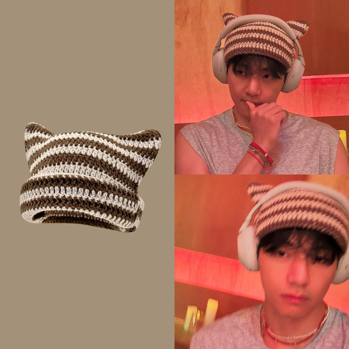 KPOP STYLE - BTS V Cat Ears Beanie