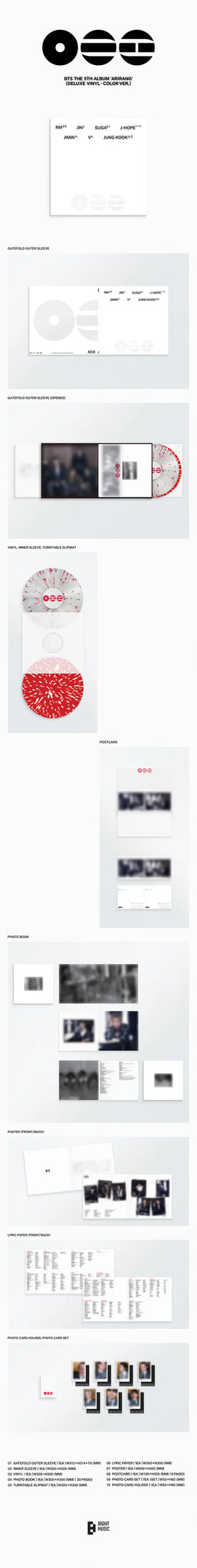 BTS - ARIRANG 5th Album DELUXE VINYL Ver. – kheartshop BTS - ARIRANG 5th Album DELUXE VINYL Ver. – kheartshop